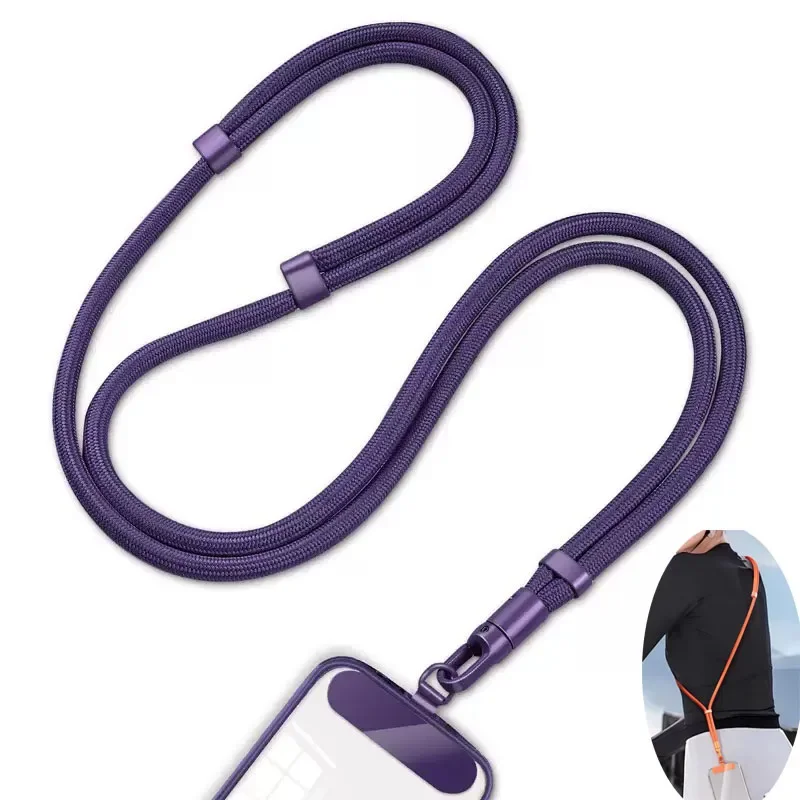 Adjustable Crossbody Phone Lanyard with Patch Attachment