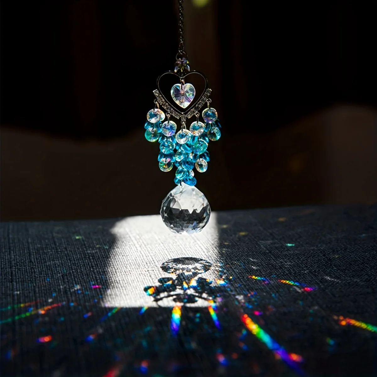 Sun Catcher Sun Catchers Crystal Pendant 1pc satellite diamond crystal sun catcher prism ball pendant car hanging home decor pendants