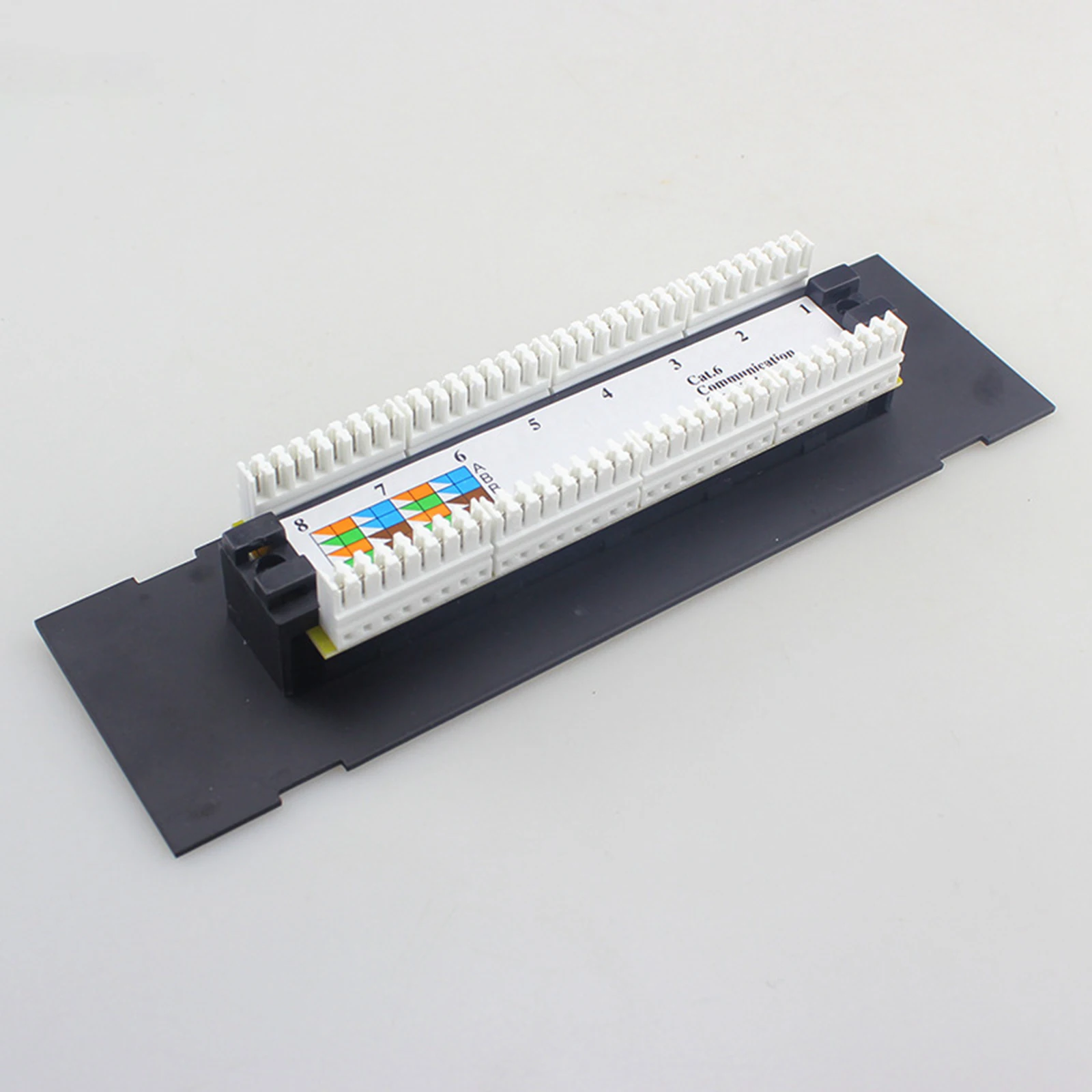8Port Wall-Mounted Patch Panel Cat6 Cable Patch Panel Network Rack Cables Office Data Center Cable Management Rackmout network patch panel
