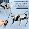 Dual Modality Remote Control Dog Cat Toy DIY Assembly Combination Children's Mechanical Dogs Cats Walking Mechanical Pet Toys