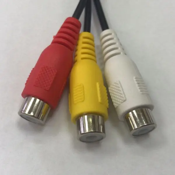 미니 AV 수-3RCA 암 M/F 오디오 비디오 케이블, 스테레오 잭 어댑터 코드, 2.5mm