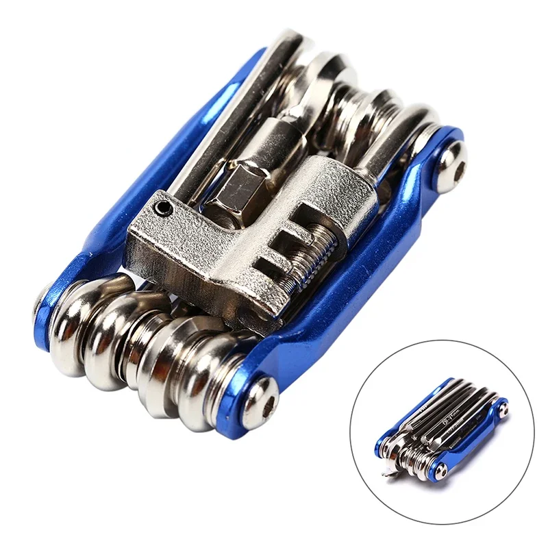 10 In 1 Kit Set Multi-tool Bicycle Repair Tools Hex Spoke Wrench Screwdriver  Road MTB Bike Portable Cycling Tools