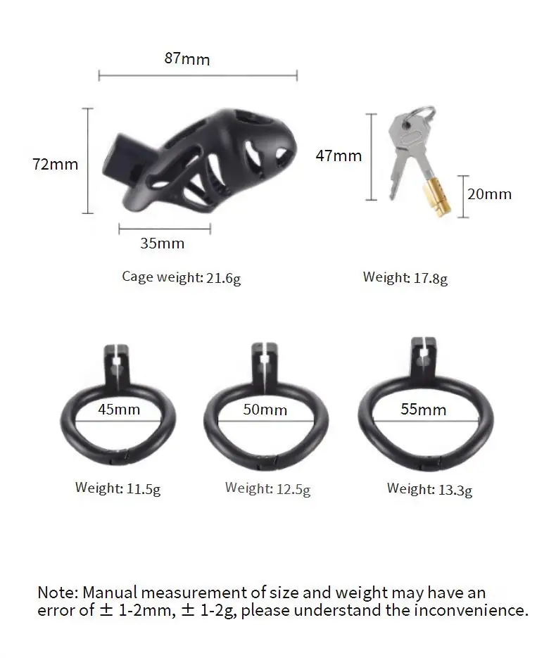 Male Penis Locks Resin Chastity Cage Erotic Gent CB Cock Cages Binding Dick Bondage BDSM Gay Adult Sex Toys For Men Couple 18+