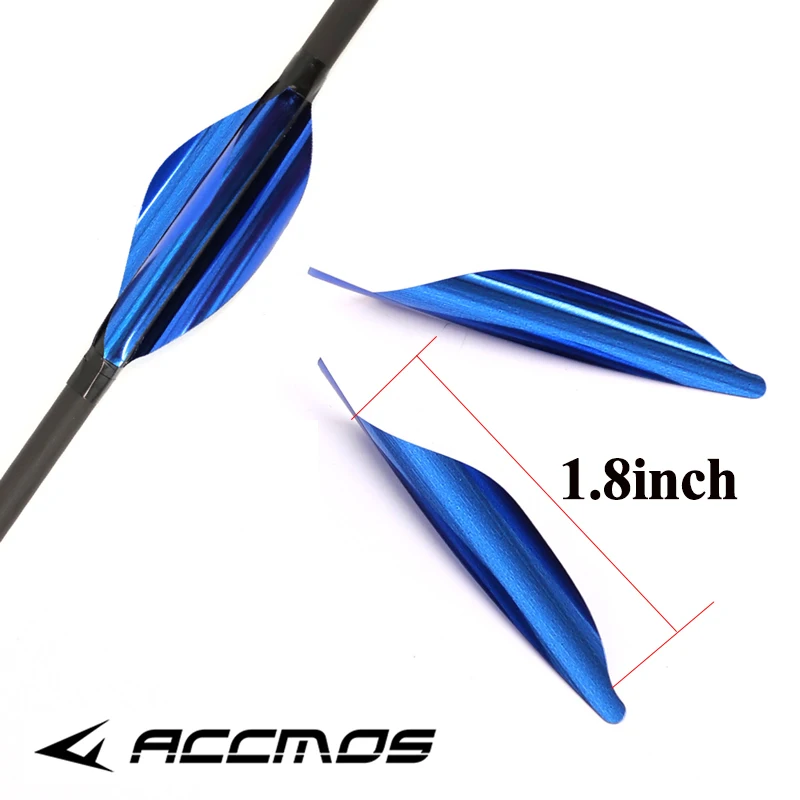 Spiral Feather Archery Spin Arrow Vane with Sticker Tape Arrow Accessories Left and Right Wing 50PCs/Box 1.8in slingshot accessories