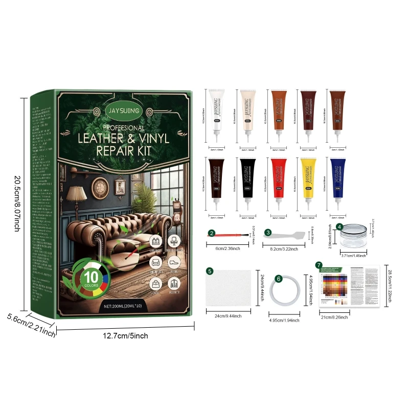 Leather Repair Color Restorer For Furniture Car Upholstery Care Scratch Repair