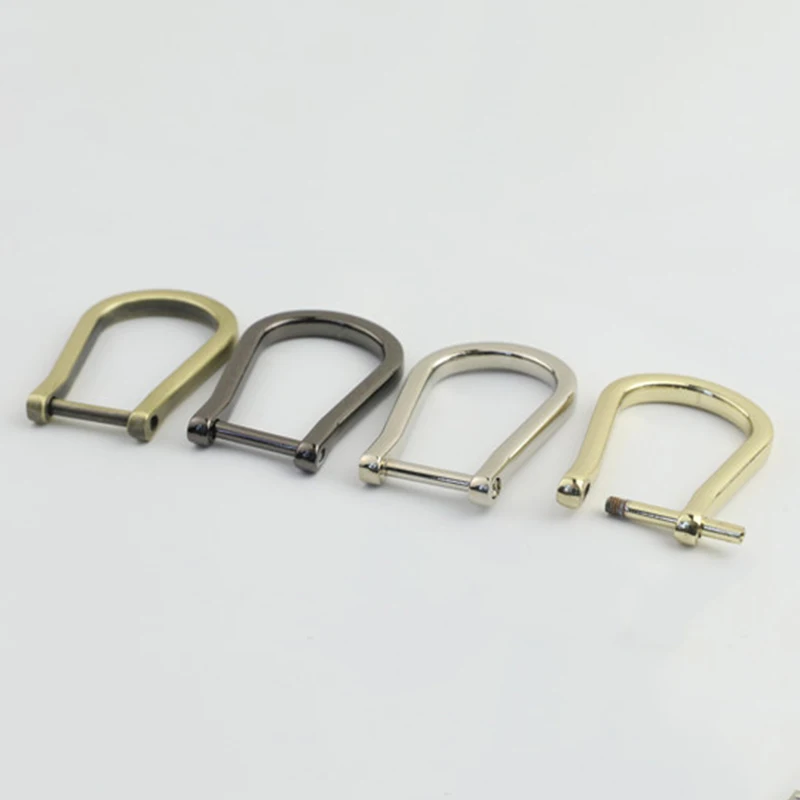 Description Picture 4 of item1pcs 15mm Metal Detachable Open Screw D Ring Buckle for DIY Leather Craft Bag Strap Belt Handle Shoulder Webbing 4 Colors
