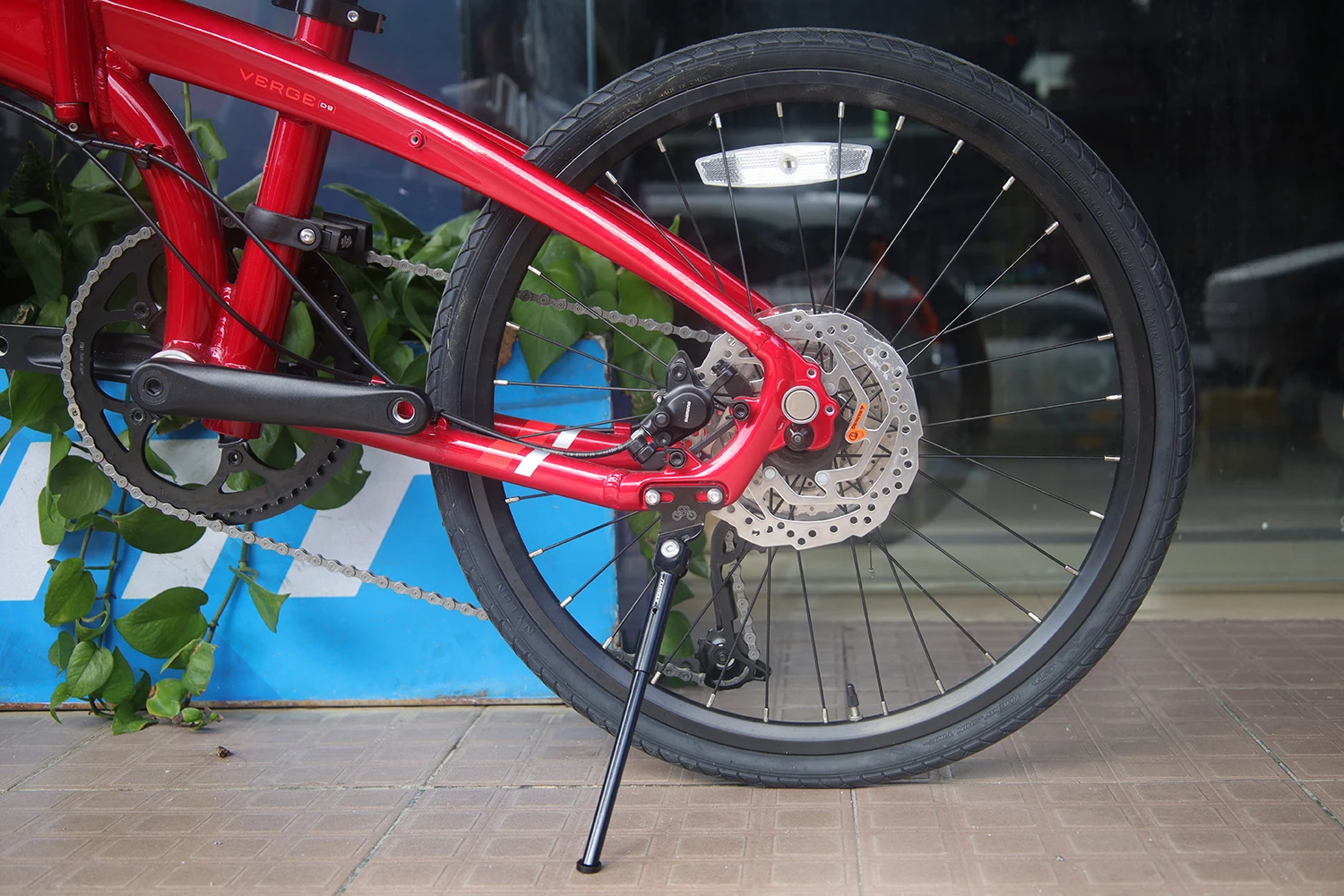 Ständer aus Silverock-Legierung 20 Zoll Parkst änder für Seeschlage d9 p10 x11 3 Sechzig Hecht Fahrrad Ständer leichte Fahrrad teile – Detail 4
