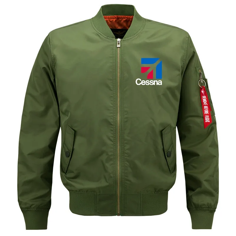 Streetwear Outdoor Military Aviation Pilots Cessna Ma1 Bomber Flight Jacket Coats for Men Casual Baseball Jacket Top 3