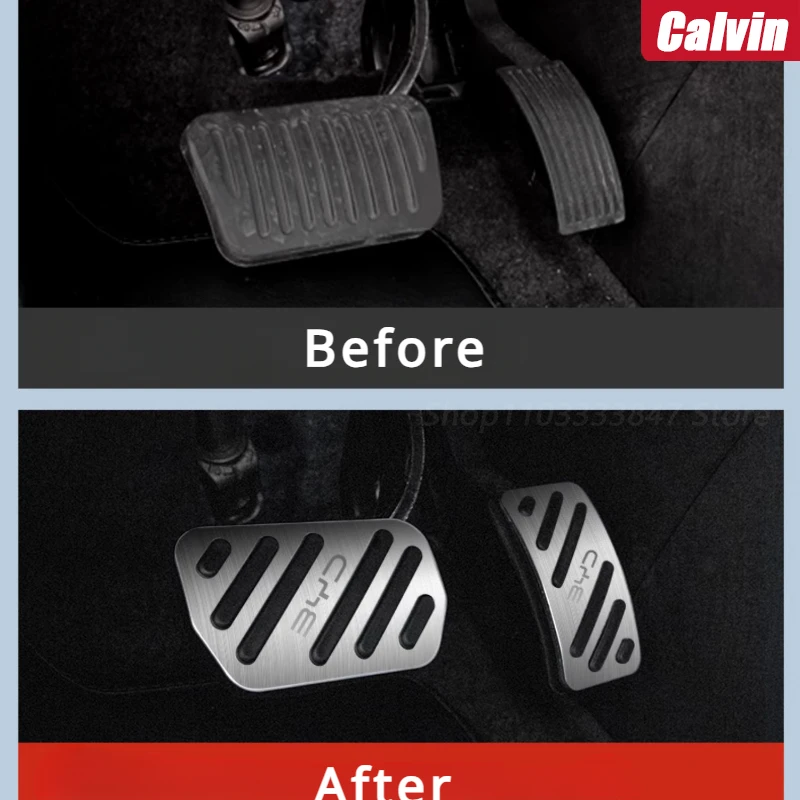 For BYD Dolphin ATTO 1 Seagull Accelerator Pedal Driving Rest Pedal Metal Modified Interior Case Non-Slip Accessories 2022 2023