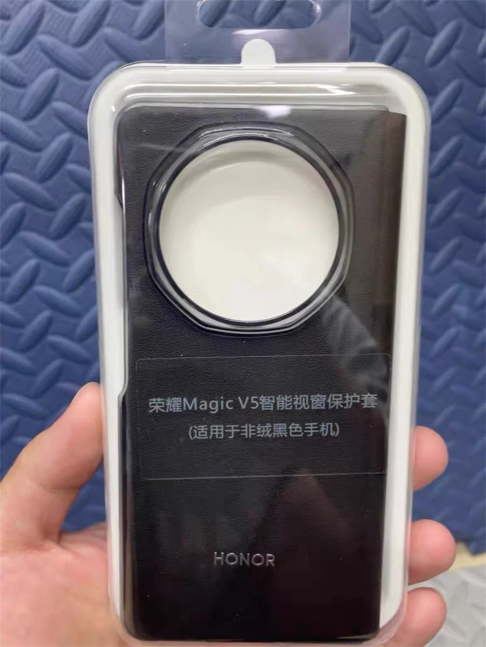 حافظة جلدية أصلية ذكية شفافة للنافذة لهاتف Honor M...