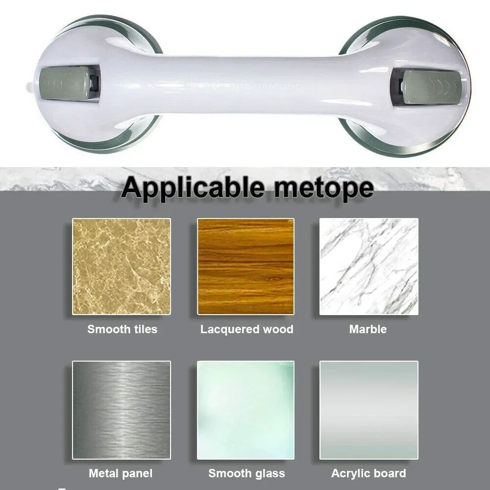 Safety Shower Handle Grab Bars Grip Dual Locking Safety Suction Cups Anti Slip Support Medical Assist Toilet Bathroom shower handle grab bars