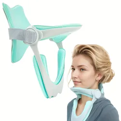 Ergonomic Breathable Neck Support Pillow with Adjustable Strap for Comfort & Durability (Green)