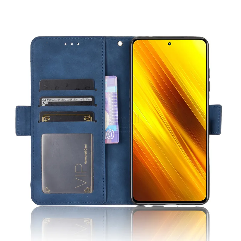 For Xiaomi MI Poco X3 X4 X5 Pro M4 Pro Wallet Case Magnetic Book Flip Cover Card Holder Luxury Leather Fundas 2