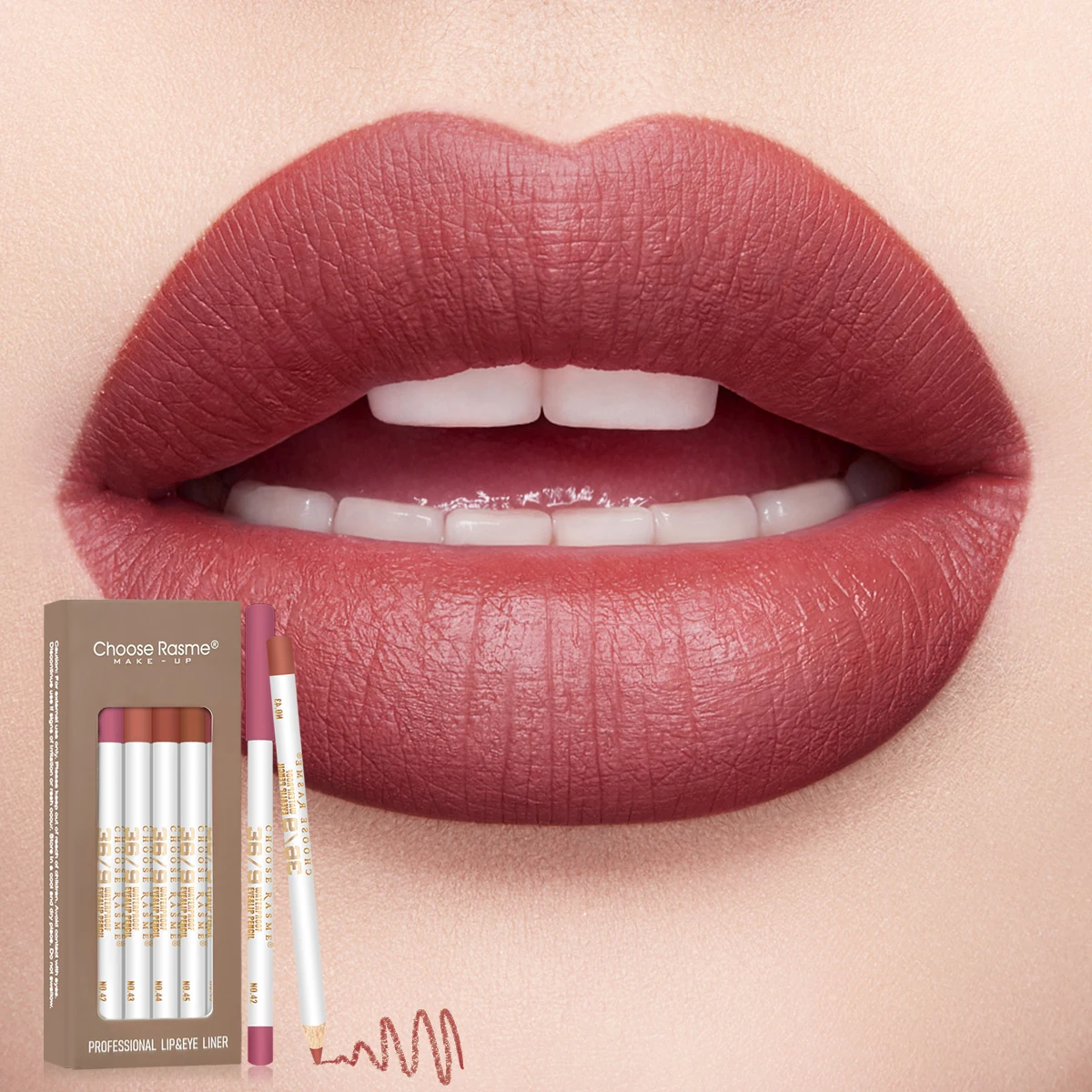 12 color lipliner suit matte matte high color waterproof and color fast lipstick pen for Valentine's Day 5