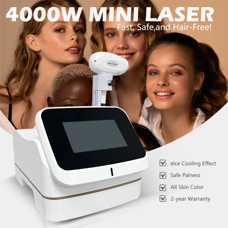 Mini 1 Generation Portable Diode Ice Titanium Laser Body Hair Removal Machine 808nm Emerald Equipment Painless Permanent Home 1
