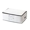 Non-Woven Fabric Cotton Quilt Storage Bag With Window For Moving Clothes Organizer Household Luggage Bag Storage Package 4