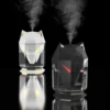 Portable and Color-Changing LED Light Wolf Air Humidifier for Ultimate Relaxation! High-Efficiency 600ML USB Diffuser with Essen 2