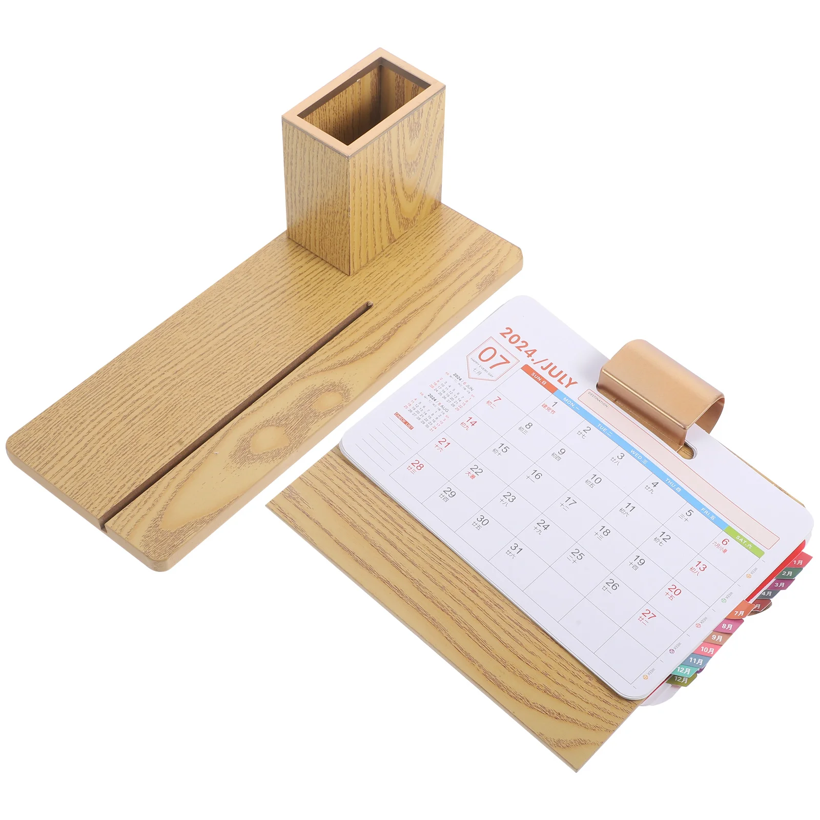 

Stoarage Shelves Monthly Calendar Pen Holder Storage Racks Office Standing Paper Desk