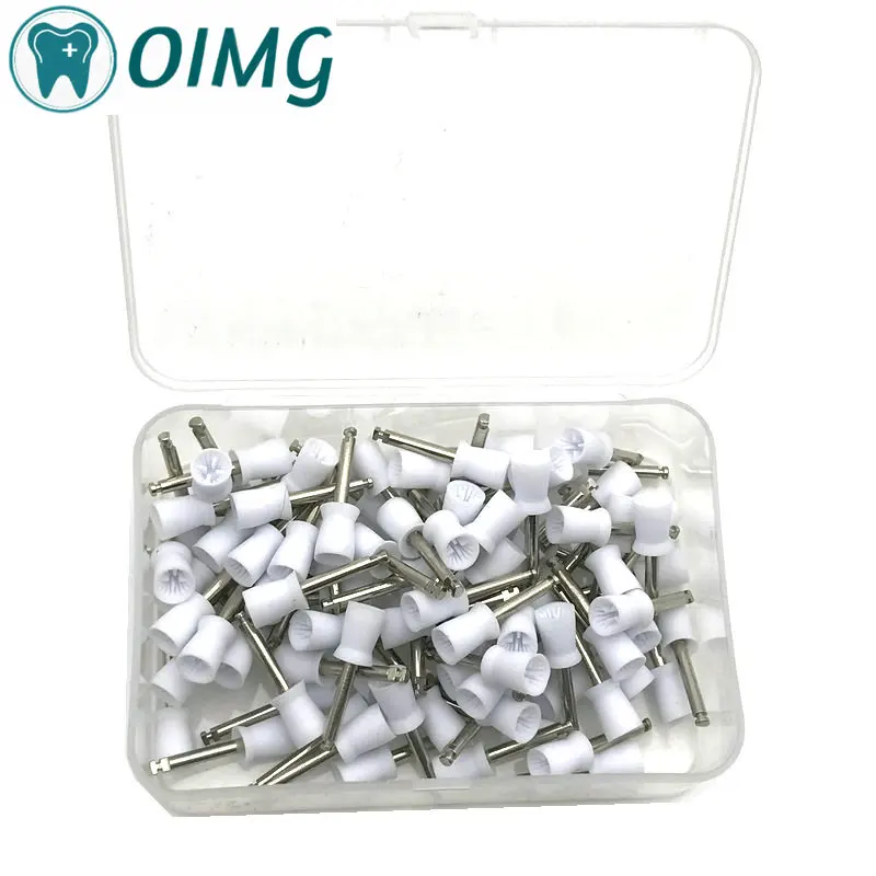 

100Pcs Dental Polishing Cup For Low Speed Handpiece Latch Type Rubber Tooth Polish Polishing Brush Prophy Cup Oral hygiene