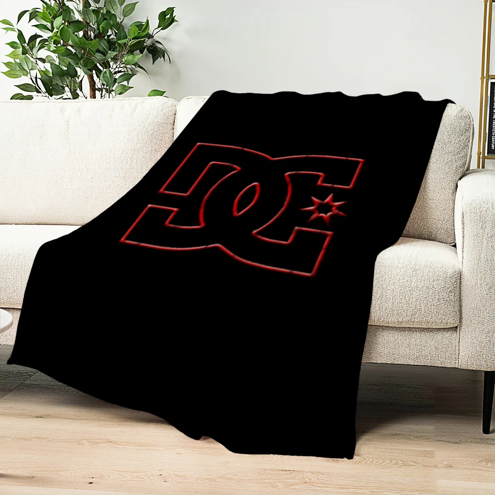 Fashion D-DC S-SHOES Skicomfort warm Soft Home Kids Lunch Blanket Suitable for Living Room Office Daily Travel Gifts 5