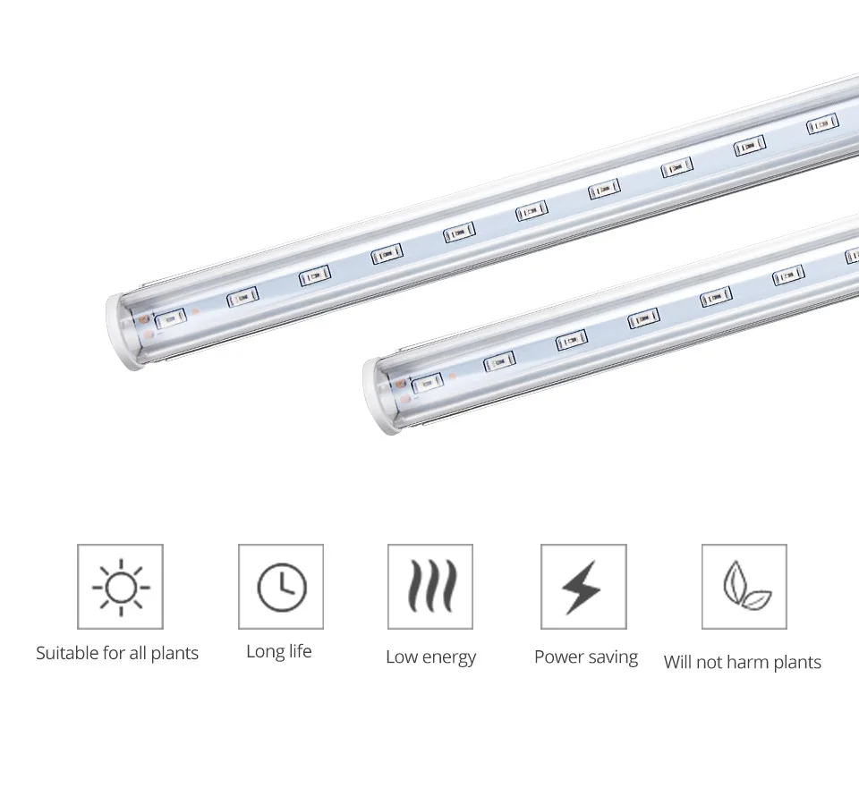 LED 식물 성장 조명, T5 다육 식물 성장 조명, 풀 스펙트럼 LED 식물 성장 라이트 그린, 식물 광압 시리즈