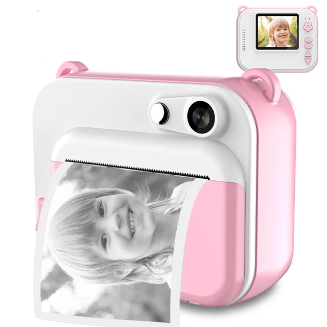 Appareil Photo Numérique À Impression Instantanée Pour Enfant, Jouet Avec  Imprimante Thermique Vidéo, Cadeau D'anniversaire Pour Garçon Et Fille -  Toy Camera - AliExpress