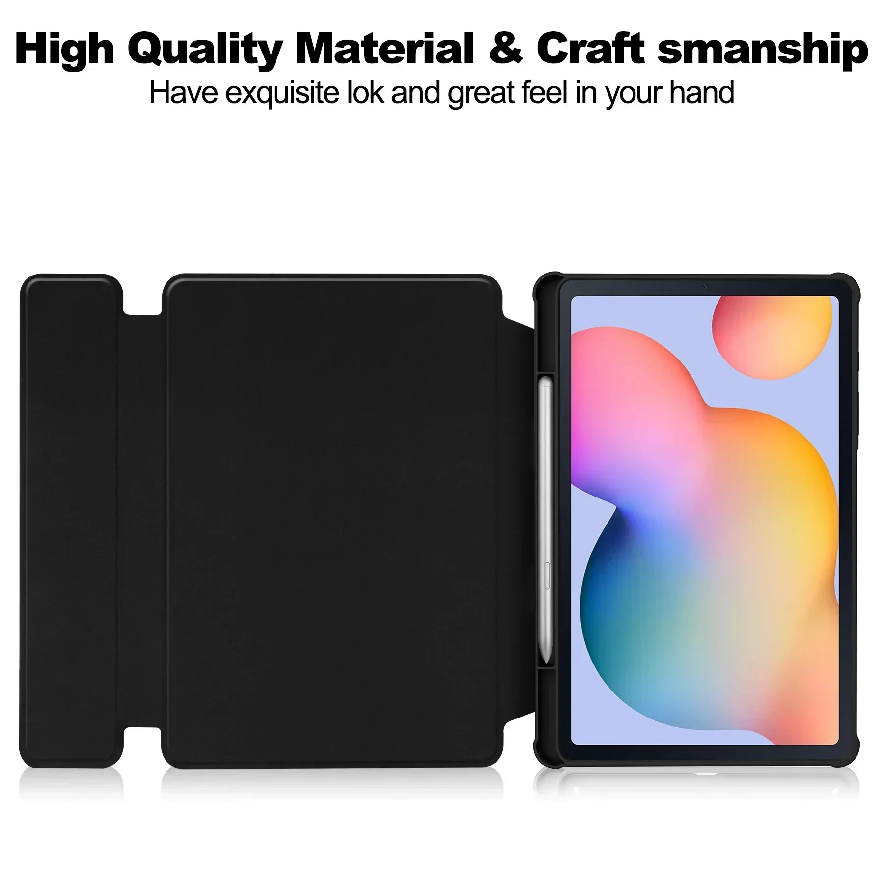 Keyboard Cover For Samsung Galaxy Tab S6 lite10.4" A9+ S9 FE 11" S10 Plus 12.4" A8 10.5"360 Rotation Magic Case With Pen Stand 4