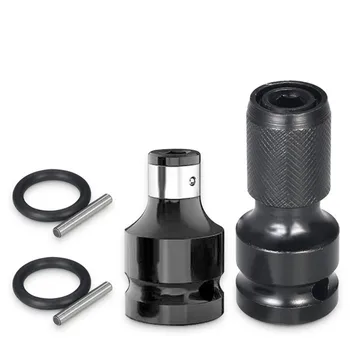 1/2" Square To 1/4" Hex Ratchet Socket Wrench Socket Adapter Spanner Set Drive Converter Universal Adaptive Impact Tool