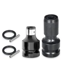 1/2" Square To 1/4" Hex Ratchet Socket Wrench Socket Adapter Spanner Set Drive Converter Universal Adaptive Impact Tool 1