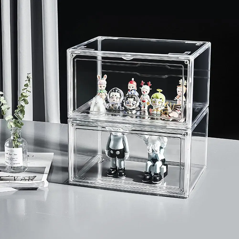 Pack De 50 Cajas De Exhibición Transparentes De PVC – Organizador De Plástico Para Coleccionables De 1/64, Modelos De Coches Y Juguetes (30x40x82 Mm)