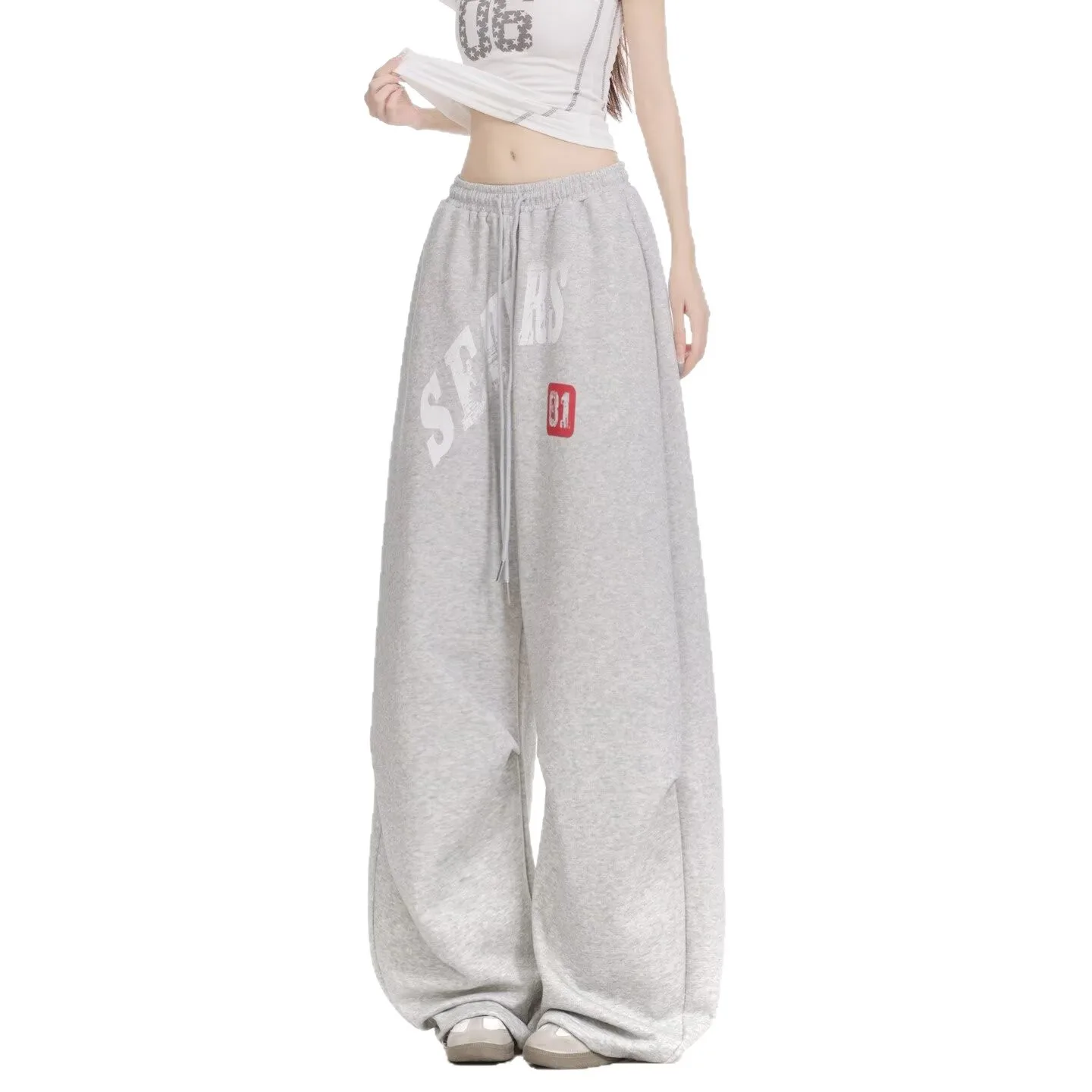 العصرية كسول Ins سورونا مركب سكين حافة Sweatpants...