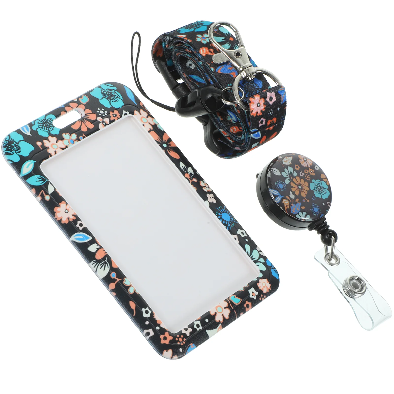 

Card Set Easy to Pull Buckle Credit Picture Holder Portable Id Abs Bus Cards Cover Office Student Sleeve Badge