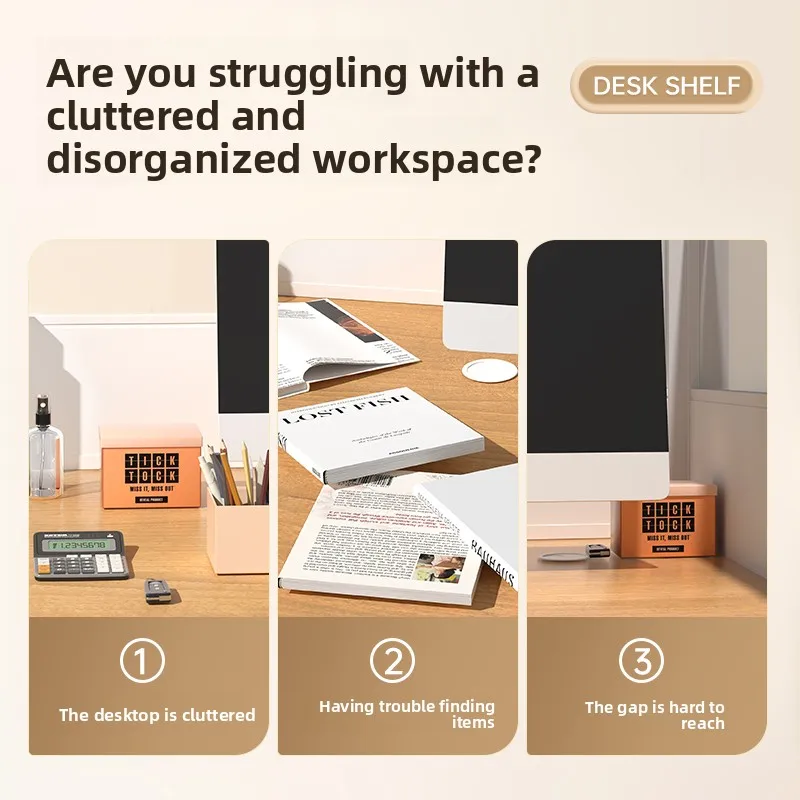 Office Partition Storage Rack / Workstation Organizer: Metal Desktop Divider Hanging Basket & Wall-Mounted Tissue Box Holder. - 2