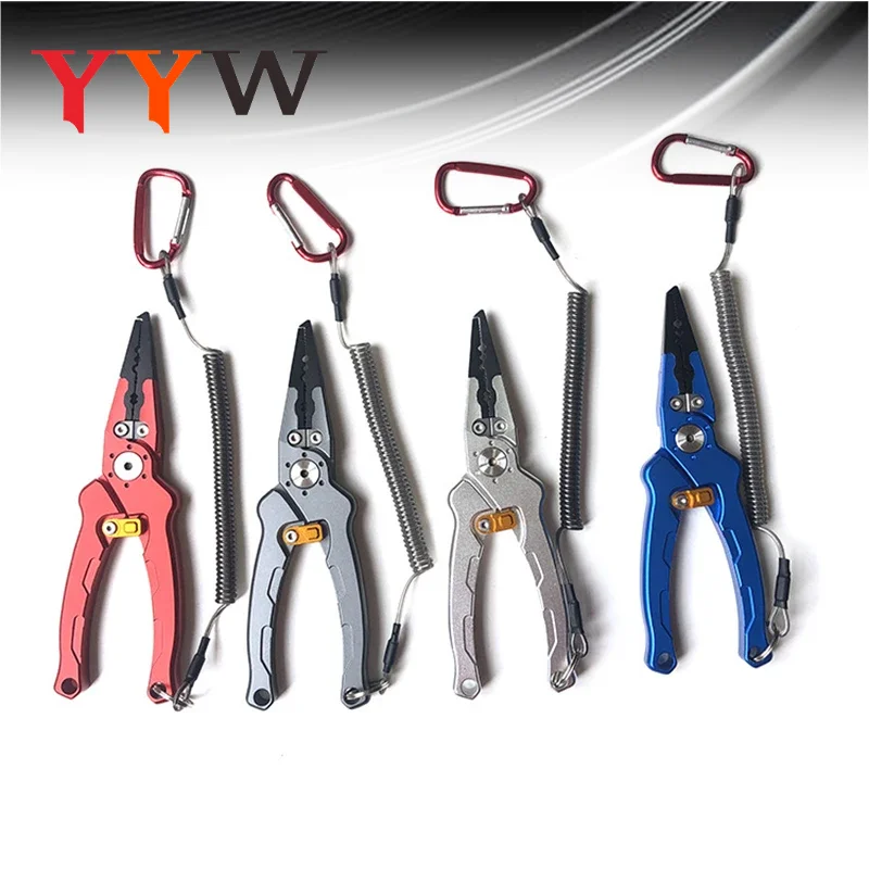Aluminium Alloy Multifunction Fishing Pliers Tackle Plier Fishing Scissors Tools Accessories Fish Tongs Set Hook Remover