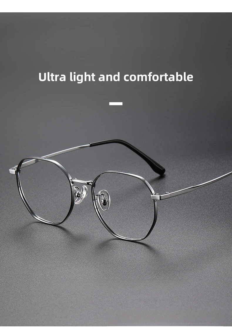FIRADA Fashion Comfort Business-Brille, Retro-Luxus-Metallbrille, optische Brillengestelle für Männer und Frauen, 121222-C – Detail 3
