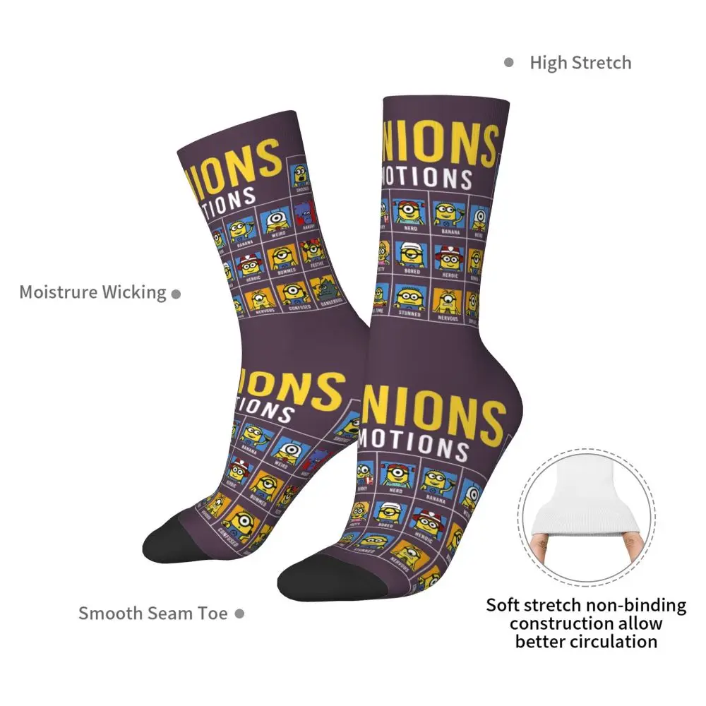 Custom Cool Print M- Minions Cartoon Socks for Women Men Stretchy Summer Autumn Winter M- Minions Bananas Crew Socks 97 Sad19eda21ac5462ea2d526e3d42d0c7cl
