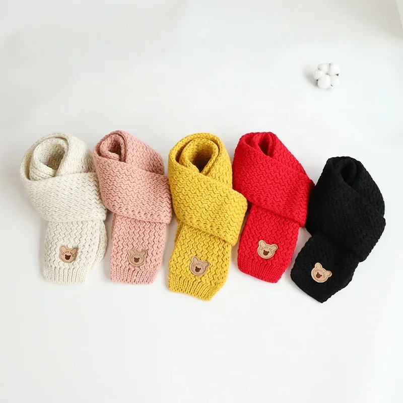 Korean Windproof Neck Cover Children Scarf Autumn Winter Baby Scarf Boys Girls