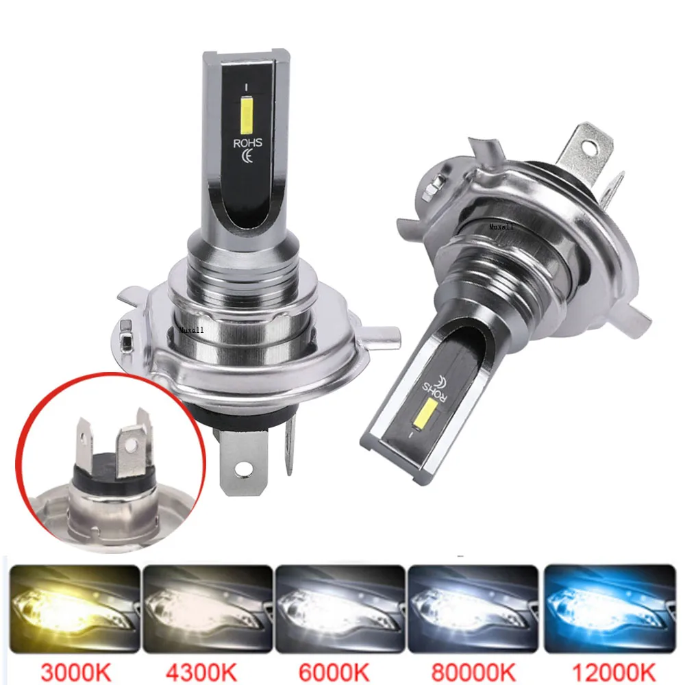 

2Pcs 16000LM Fog Lamp Headlamp H1 H6 H7 HB3 HB4 9005 9006 H8 H11 H3 Moto Bulb 12V 24V Auto H4 LED Motorcycle HeadLight