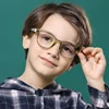 Anti Blue Light Kids Glasses Square Children Boy Girls Computer Optical Frame Reflective Blocking Eyeglasses Filter TR90 Frame 1