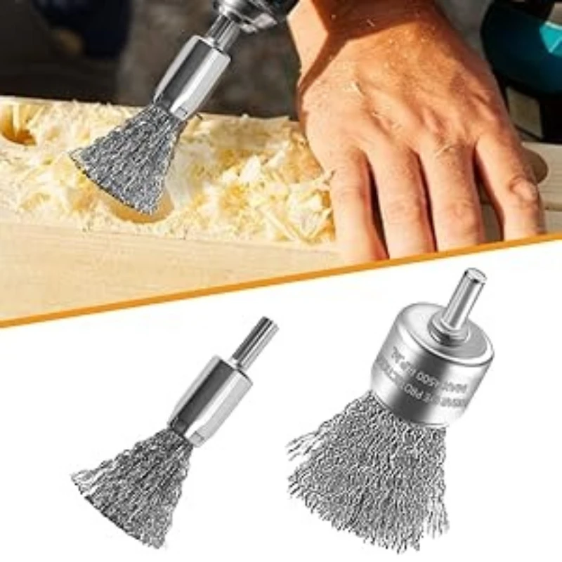 7-teiliges Drahtbürsten-Set für Gründliche Reinigung, 1/4-Zoll-Schaft Bohraufsatz für Rost, Ideal für Haus, Garten & Vielseitige Anwendungen – Detail 5