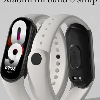 샤오미 미 밴드 8 용 스트랩, 글로벌 버전 NFC 팔찌, 실리콘 손목 밴드, 시계 밴드 액세서리
