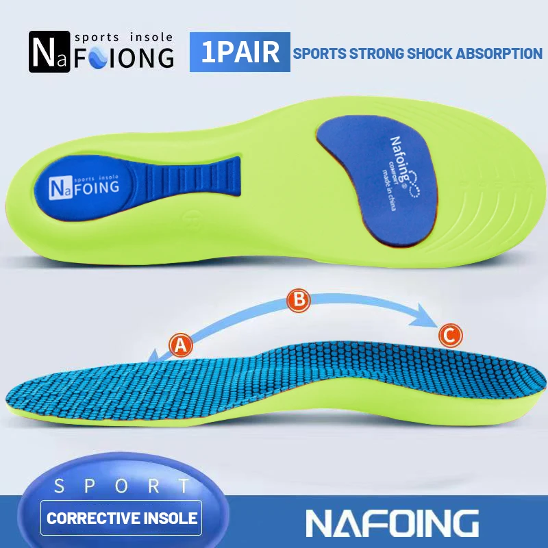 Sport Insoles Sports Insoles Orthopedic Insoles Sport Orthopedic Insoles Shoe Insoles 4D Sports Insoles Soft Men's Deodorant Insole Flat Arch Support Full Pad Elastic Massage Insole For Running Soles Hightechnology