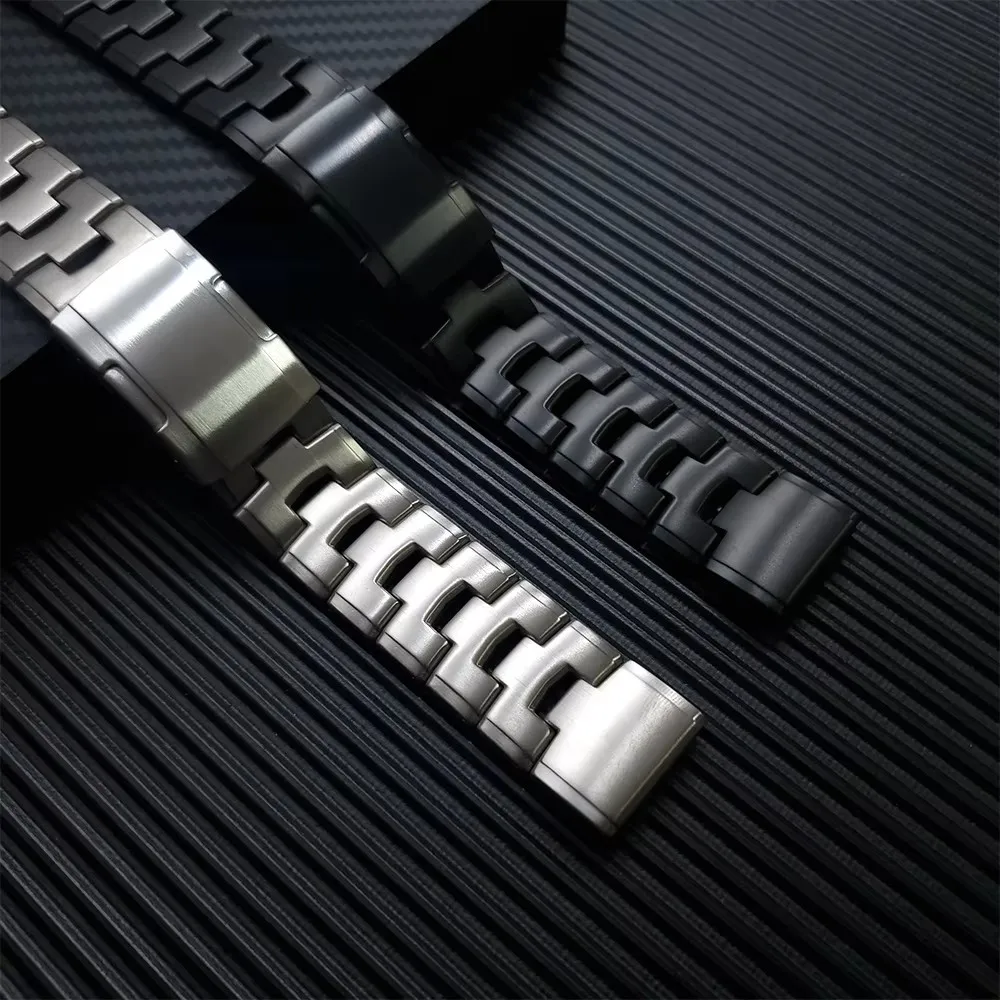 Premium Titanium Watch Strap - QuickFit 26mm/22mm  - Metal Smartwatch Band