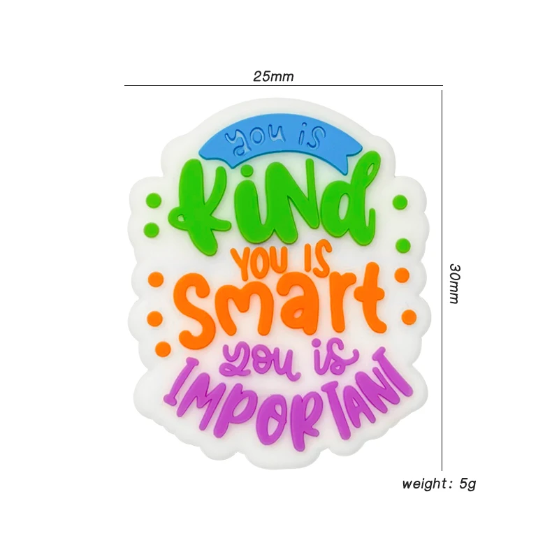 10pcs Silicone Beads Food Grade Cartoon Silicone Focal Beads Wholesale DIY Pacifier Chain Bracelet Jewelry Accessories 6