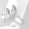 New 925 High-Quality Silver Daisy Leaf Shiny Split Chain Buckle Charm Fit for Original DIY Bracelets Women's BoutiqueJewelry 3