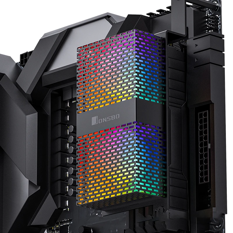 Jonsbo-ram Módulo de Memória Radiador de Refrigeração Nf1 Ddr4 Ddr5 Ram Cooler 4pin Pwm 5v 3pin Argb Sync Ventilador Duplo 50 mm Dissipador de Calor - Imagem 5