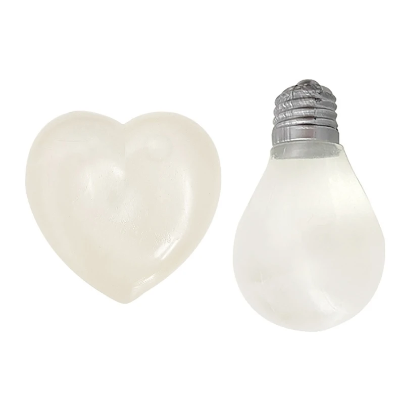 Hand Squeeze Heart Bulb Toy for Office Decompressing Soft  AntiStress Mochi Toy Anxiety Reliever Kids Rewards 2PCS DropShipping