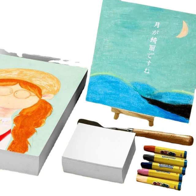 Oil Stick Set Special Paper A4 Drawing Paper Art Paper Painting Book Soft  Heavy Color Crayon Acrylic Paint Paper - AliExpress