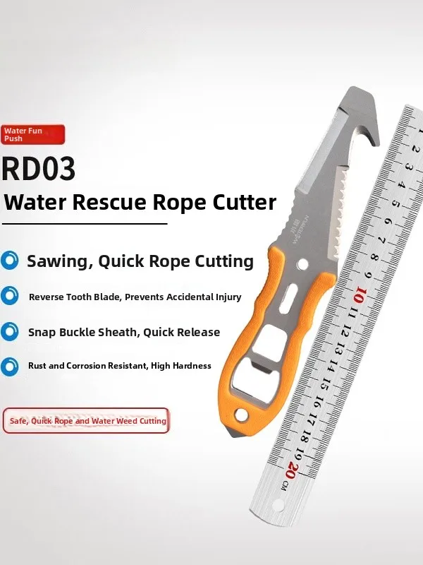 Life Rope Cutter Titanium Alloy Dive Knife Rescue Cutter Life Jaet Rope Cutter ...