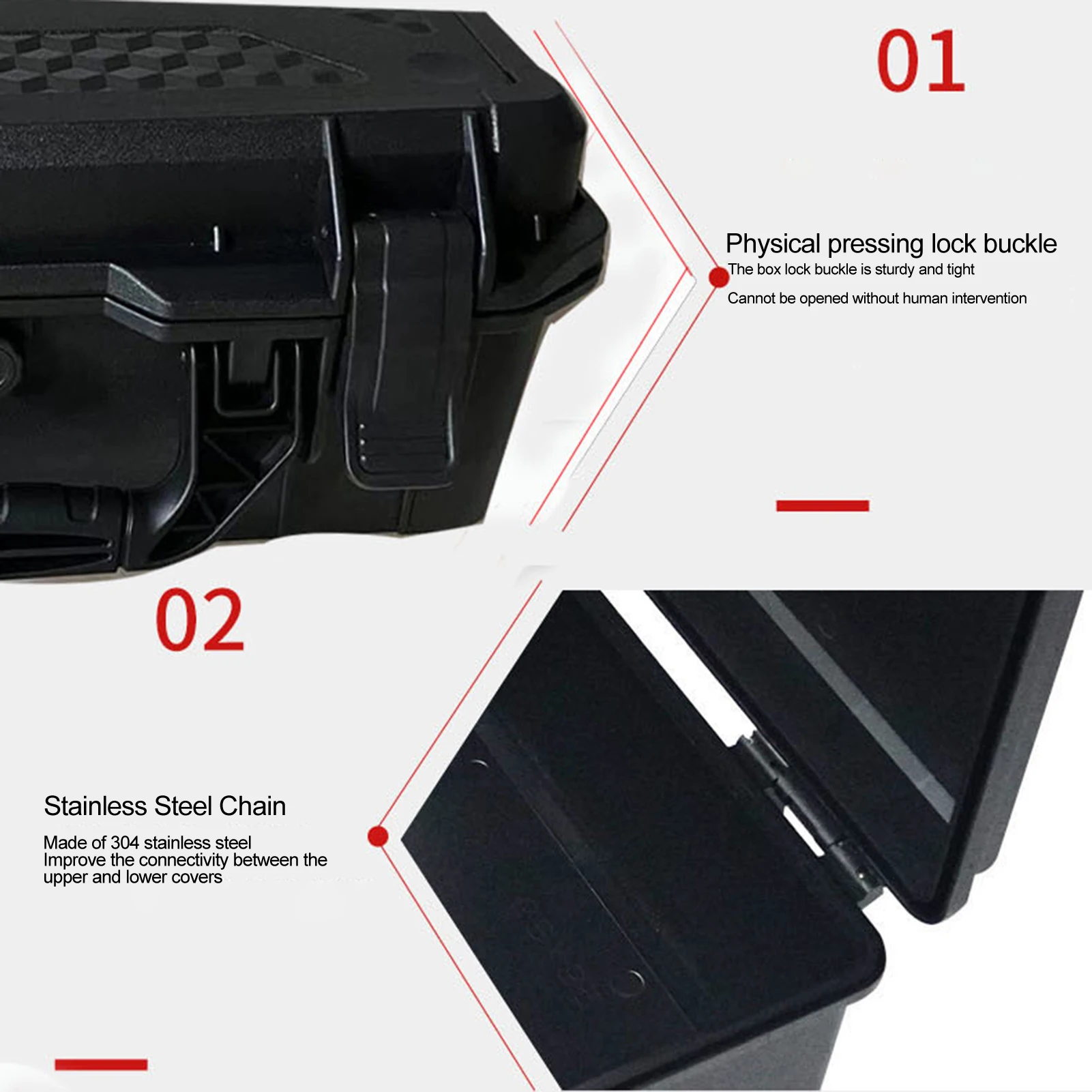 앵글 그라인더 플라스틱 공구함 가벼운 보호용 플라스틱 상자 그라인더 배터리 및 안전 장비에 적합
